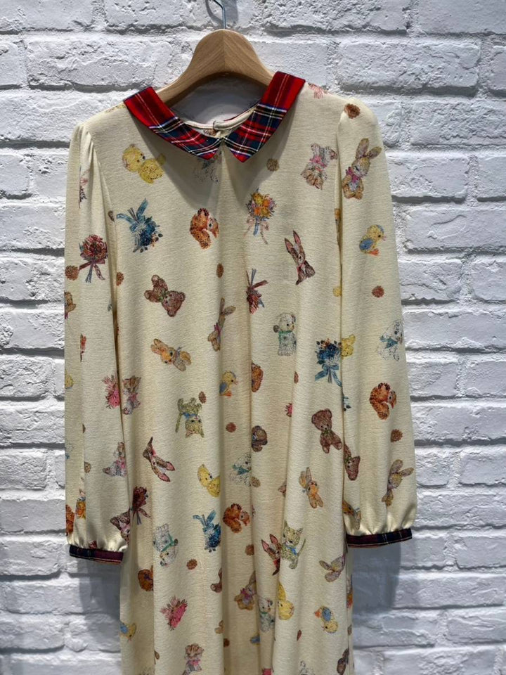 ✨美品ユキエモンyukiemonセレモニーワンピース3L ゆったりサイズ✧ yukiemon | ぬいぐるみワンピース3Lサイズ【5610100】2024