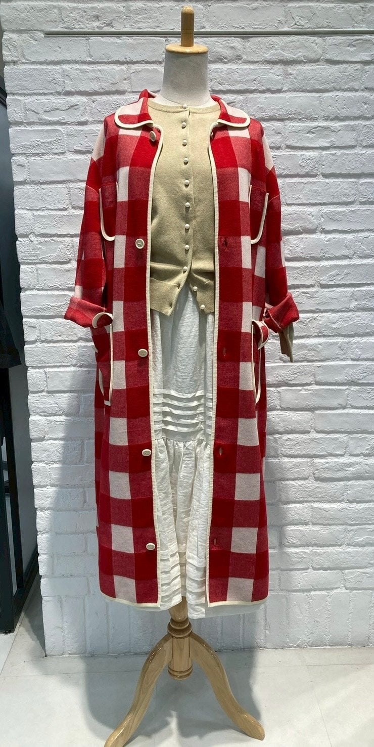 yukiemon | ギンガムたっぷりコート【5125010】Ｍサイズ 15th collection