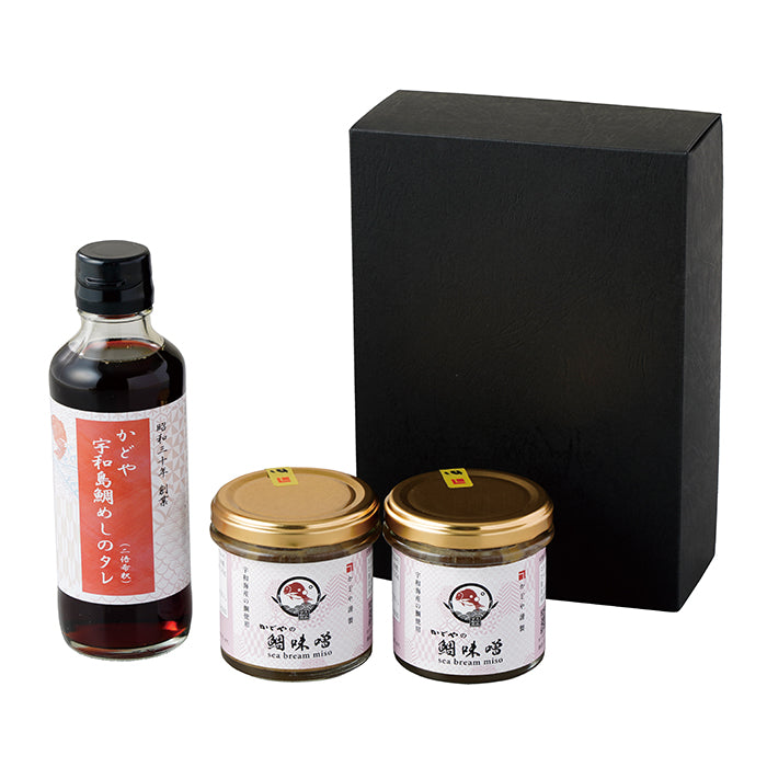 16-04 かどや 宇和島鯛めしのタレ・ 鯛味噌セット F788