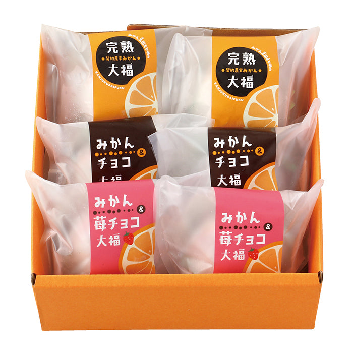 17-07 津島あぐり工房 完熟みかん大福３種６個入り F798