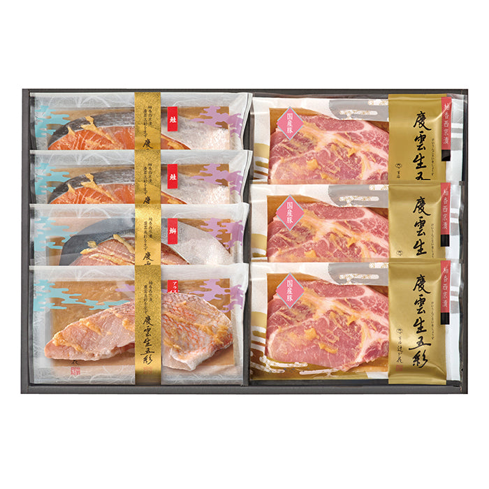 22-04 京都・辻が花 レンジで魚と肉の柚香西京漬 F267