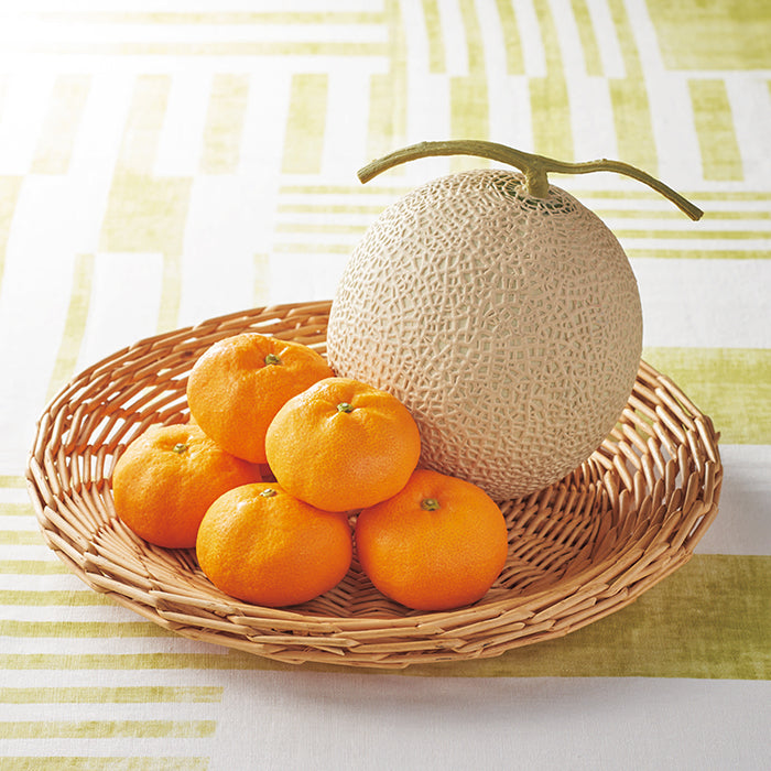 27-04 熊本県産 マスクメロン＆ 愛媛・和歌山県産 みかん F676