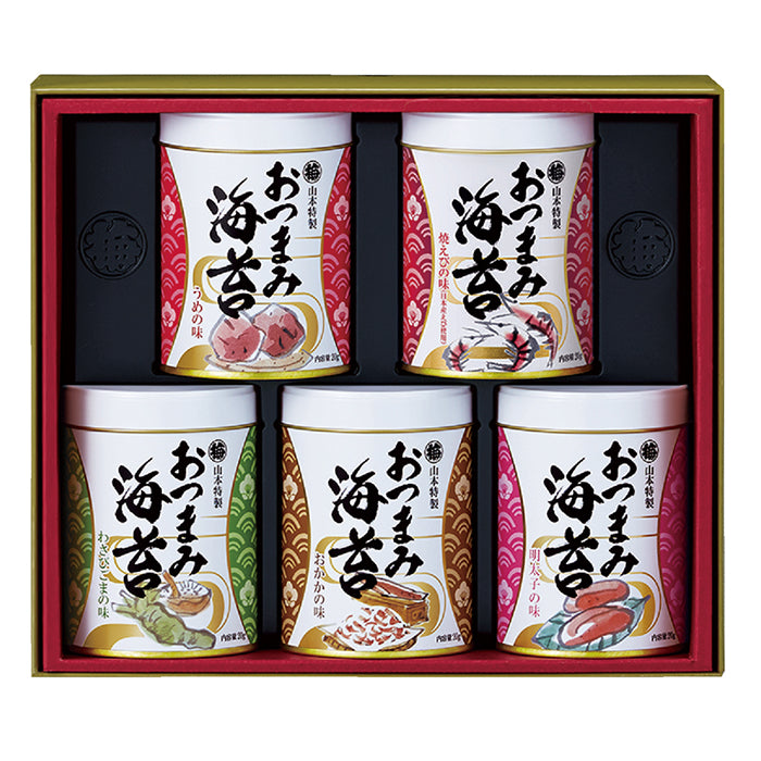69-10 山本海苔店 おつまみ海苔５缶詰合せ FE39