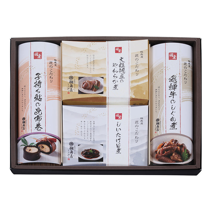 72-01 鵜舞屋 国産佃煮・昆布巻詰合せ FB73