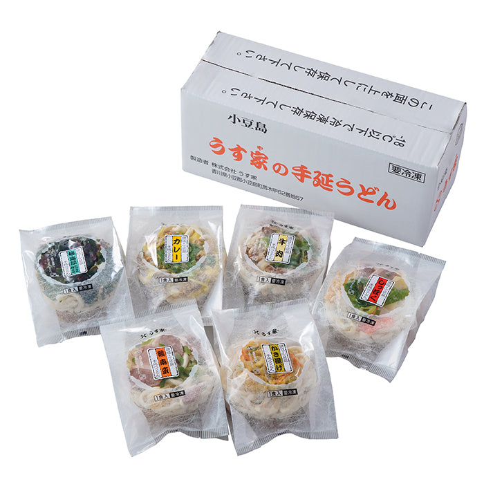 73-10 小豆島 うす家 〈産地直送〉 讃岐小豆島個食手延うどん6食入り F281