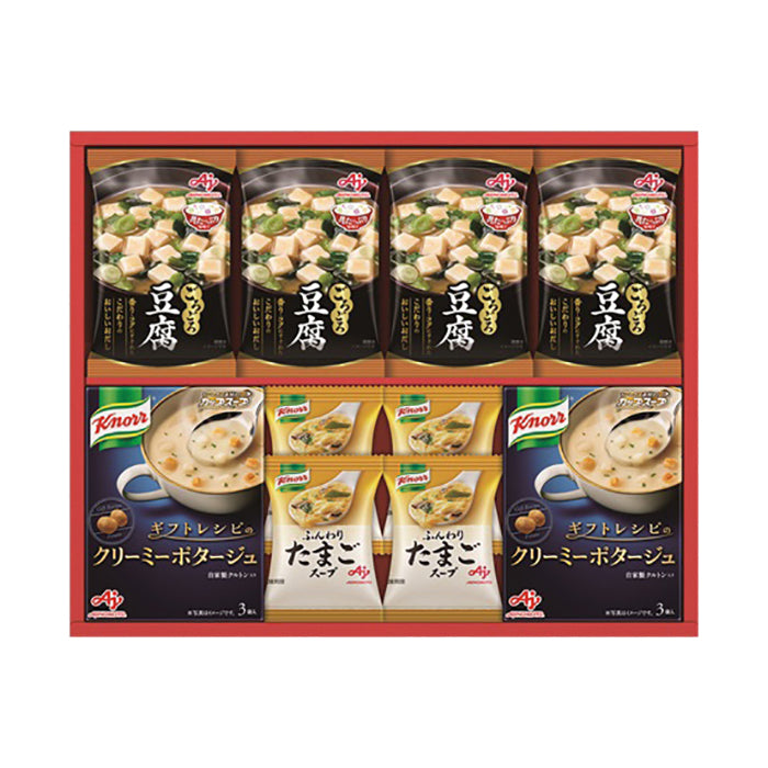 80-10 味の素 「具たっぷり味噌汁」＆「クノール」スープギフト FA41