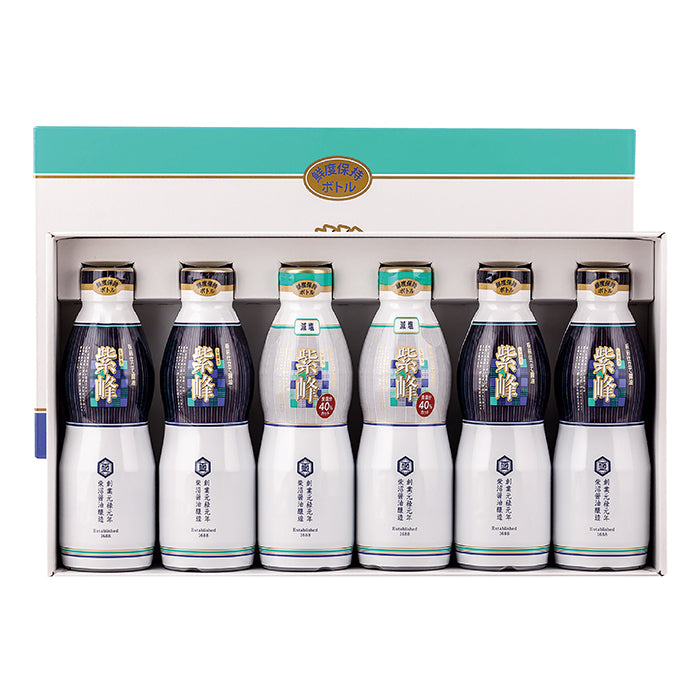 81-04 柴沼醤油醸造 フレッシュボトル紫峰450ml 6本入り贈答品 FA20