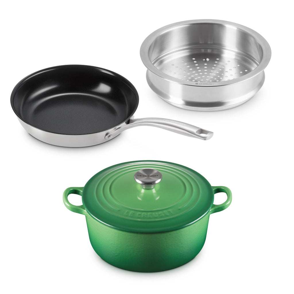 【キッチン-14】ル・クルーゼ　2026 Lucky Box 30000 B(グリーン)【2026福袋先行予約販売】