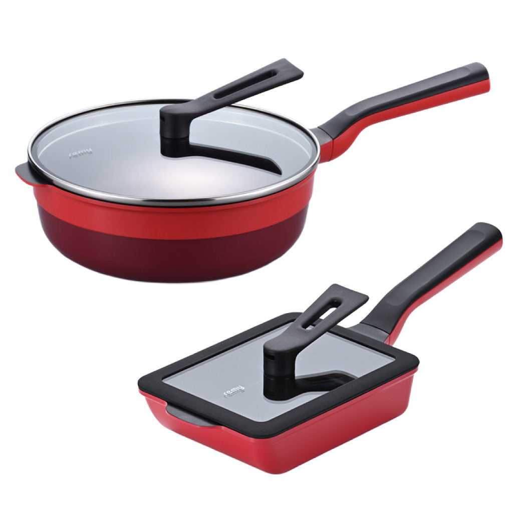 【キッチン-34】レミパンプラス・レミパンエッグセット　RD【2026福袋先行予約販売】