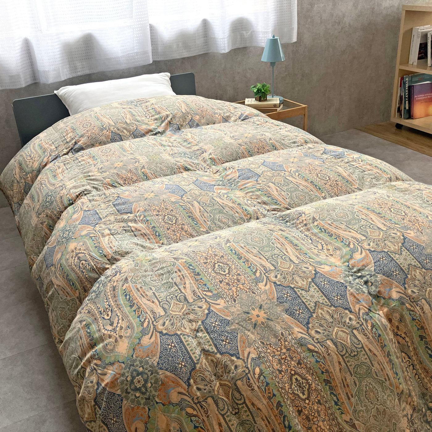 【寝具-2】【ロマンス】羽毛掛けふとんの福袋Ｂセット(ハンガリーホワイトダックダウン93%使用)【カバー付き】【シングルサイズ】【2026福袋先行予約販売】