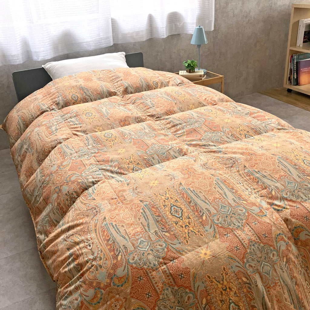 【寝具-2】【ロマンス】羽毛掛けふとんの福袋Ｂセット(ハンガリーホワイトダックダウン93%使用)【カバー付き】【シングルサイズ】【2026福袋先行予約販売】