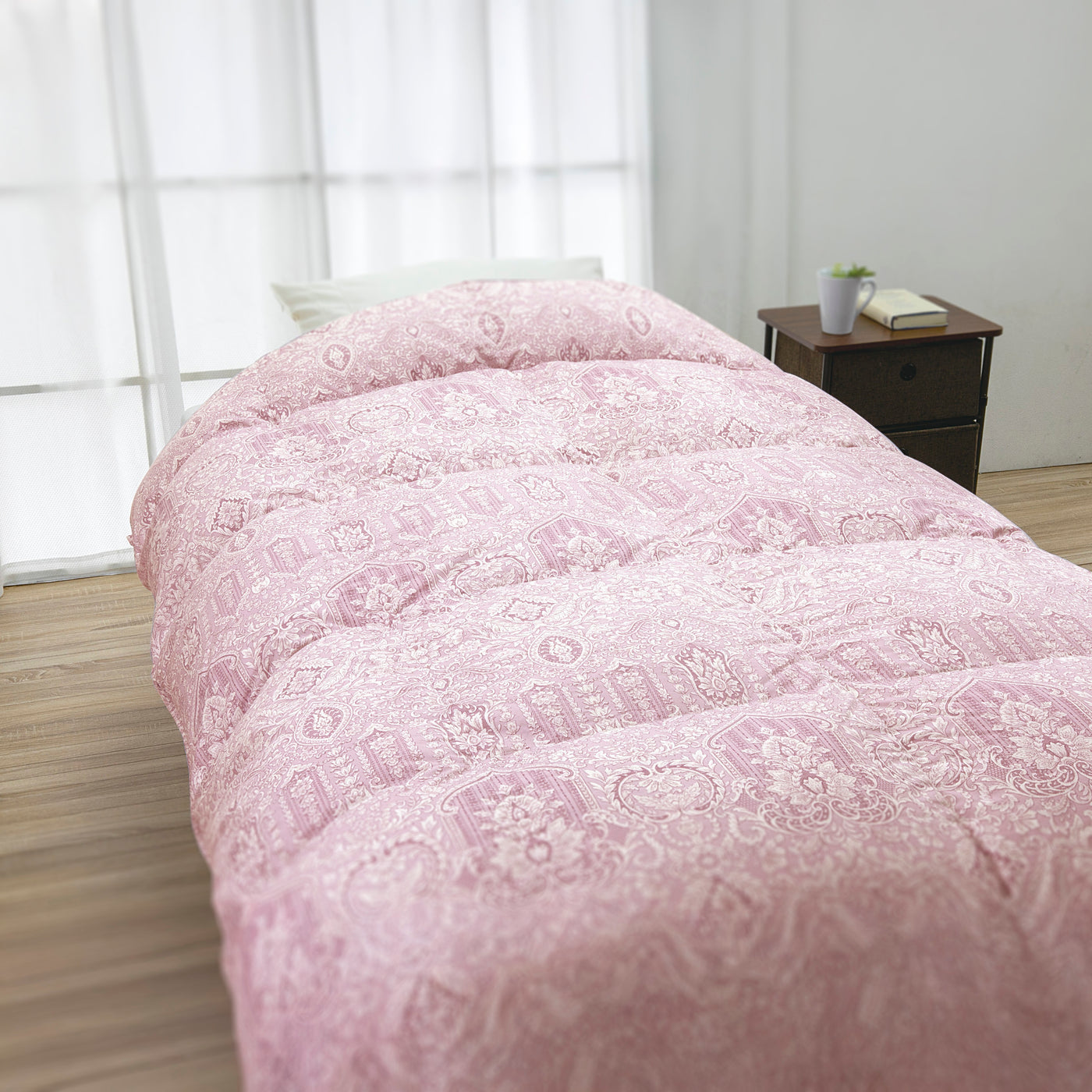 【寝具-4】【ロマンス】羽毛掛けふとんの福袋Ｆセット(シルバーダックダウン85%使用)【ダブルサイズ】【2026福袋先行予約販売】