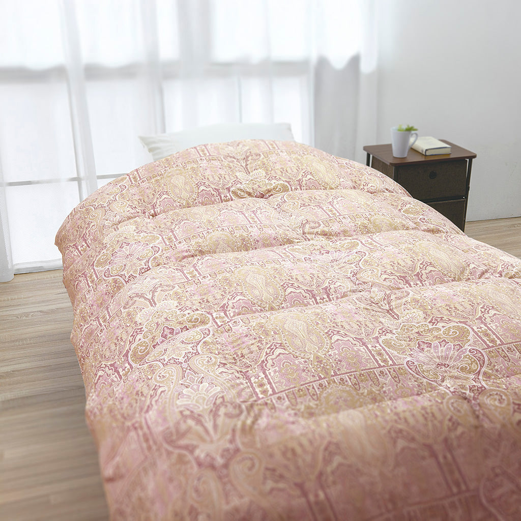 【寝具-5】【ロマンス】羽毛掛けふとんの福袋Ｇセット(フランスホワイトダックダウン93%使用)【カバー付き】【ダブルサイズ】【2026福袋先行予約販売】