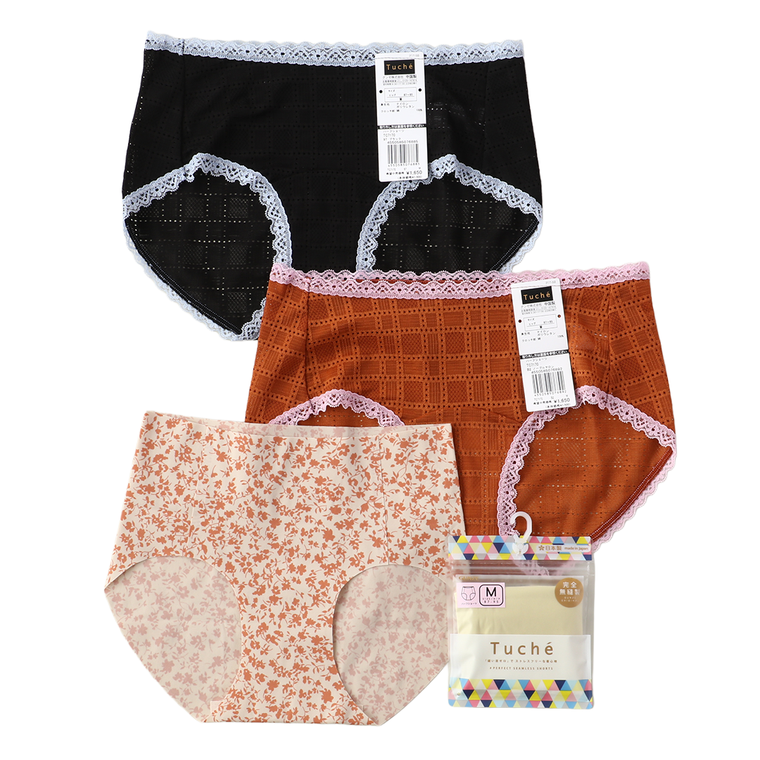 【ストア-2】〈GUNZE〉婦人　人気のブランドTuche！「快適デザインショーツ4点セット」福袋【2026福袋先行予約販売】