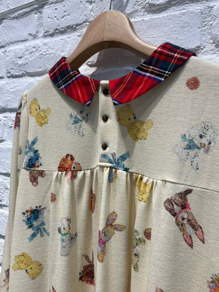 ✨美品ユキエモンyukiemonセレモニーワンピース3L ゆったりサイズ✧ ✨美品ユキエモンyukiemonセレモニーワンピース3L ゆったり