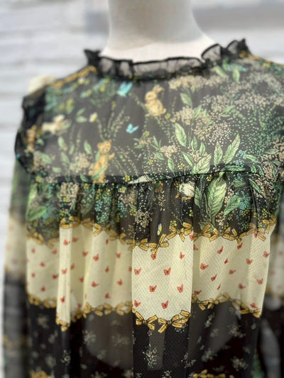 yukiemon | ribbon border blouse【4675320】