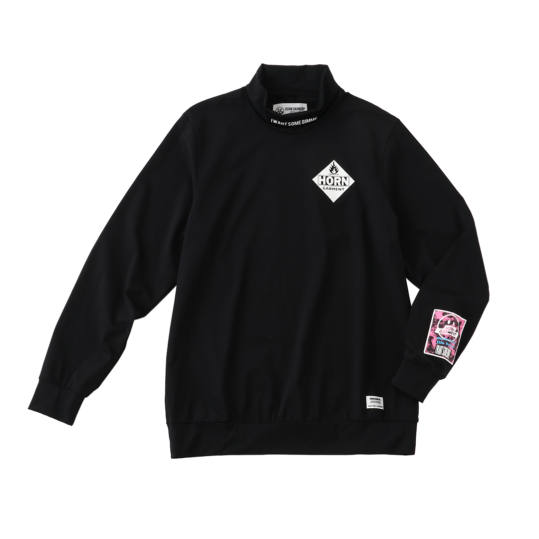 【スポーツ-15】ホーンガーメント　メンズ　長袖Tシャツ（ブラック）　　【2026福袋先行予約販売】