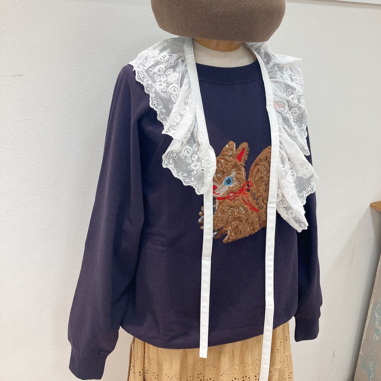 yukiemon |アップリケプルオーバー 3Lサイズ【4685410】12th collection