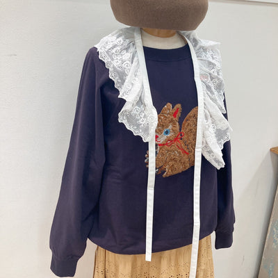 yukiemon |アップリケプルオーバー 3Lサイズ【4685410】12th collection