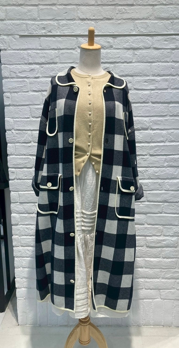 yukiemon | ギンガムたっぷりコート【5125010】Ｍサイズ 15th collection
