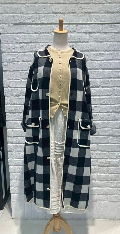 yukiemon | ギンガムたっぷりコート【5125010】Ｍサイズ 15th collection