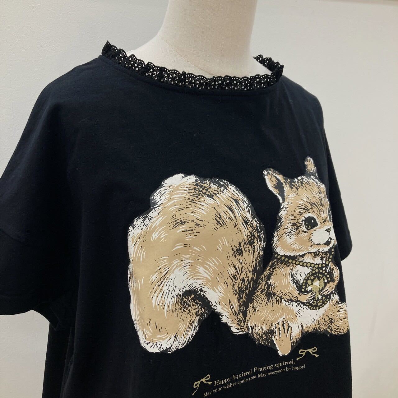 yukiemon | おいのりリス変形Tシャツ【4185110】