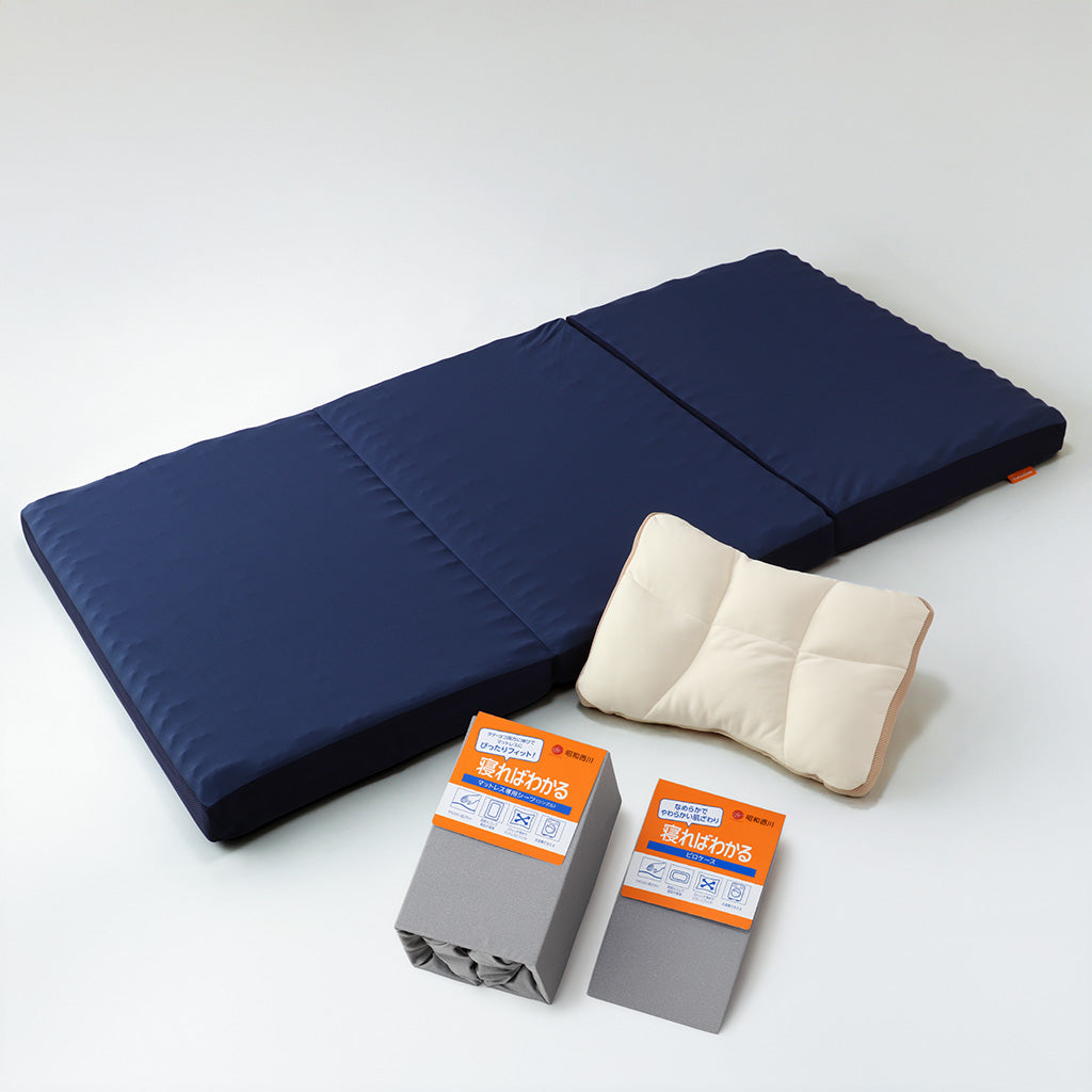 【寝具-14】【昭和西川】ラクシーンマットレスの福袋Ｂセット【デラックスタイプ】【枕・専用シーツ・ピローケース付き】【シングルサイズ】【2026福袋先行予約販売】