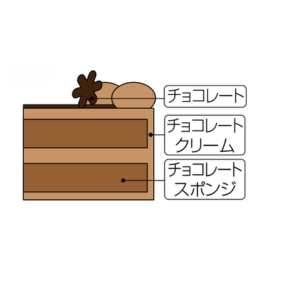 [IT-3] イタリアントマト | クリスマスチョコレートケーキ５号