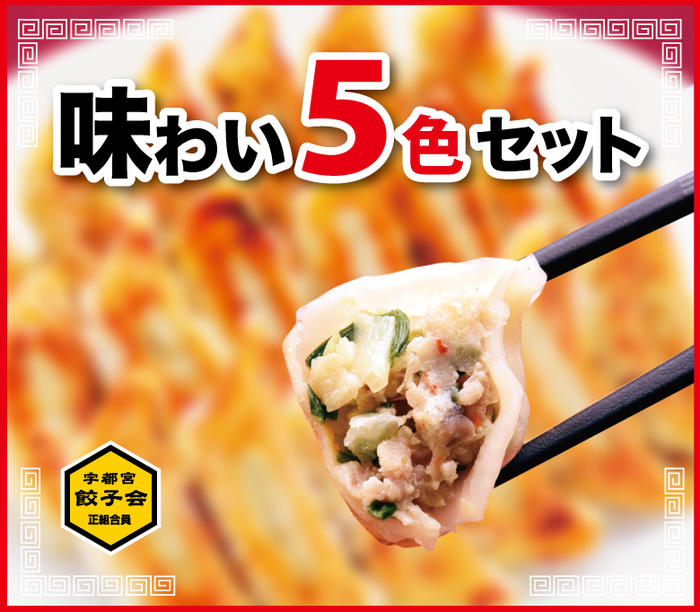 宇都宮餃子館 味わい5色セット 5種40個入り – 福田屋オンライン 宇都宮餃子館 味わい5色セット 5種40個入り – 福田屋オンライン