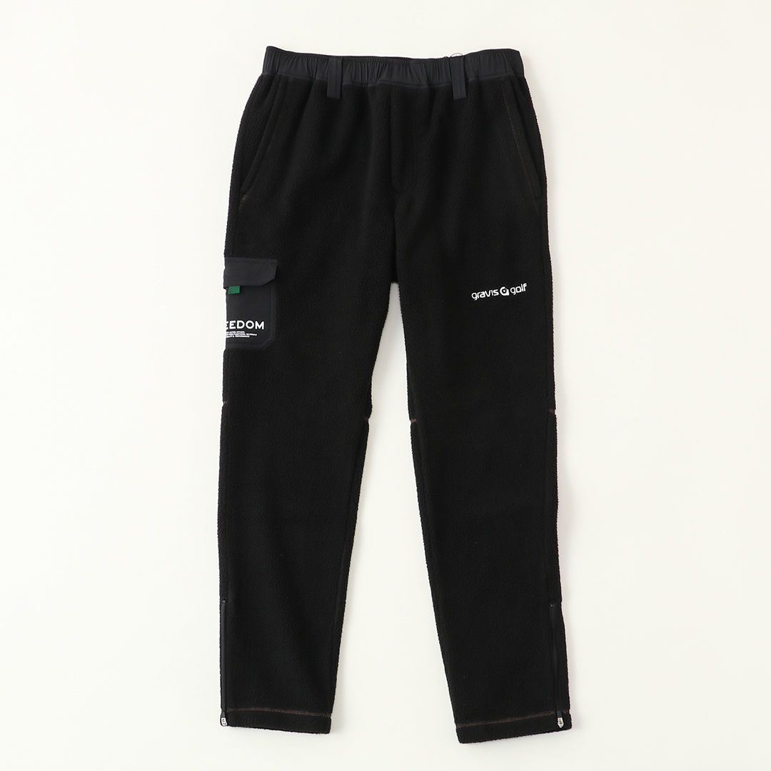 【スポーツ-11】グラビスゴルフ　メンズ　ボアパンツ（ブラック）【2026福袋先行予約販売】