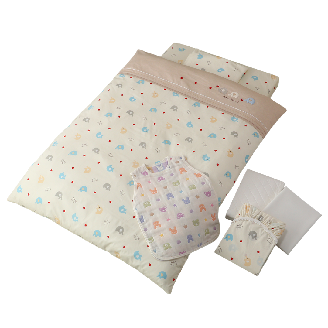 【衣料-1】〈赤ちゃんの城〉ベビー寝具7点セット【2026福袋先行予約販売】