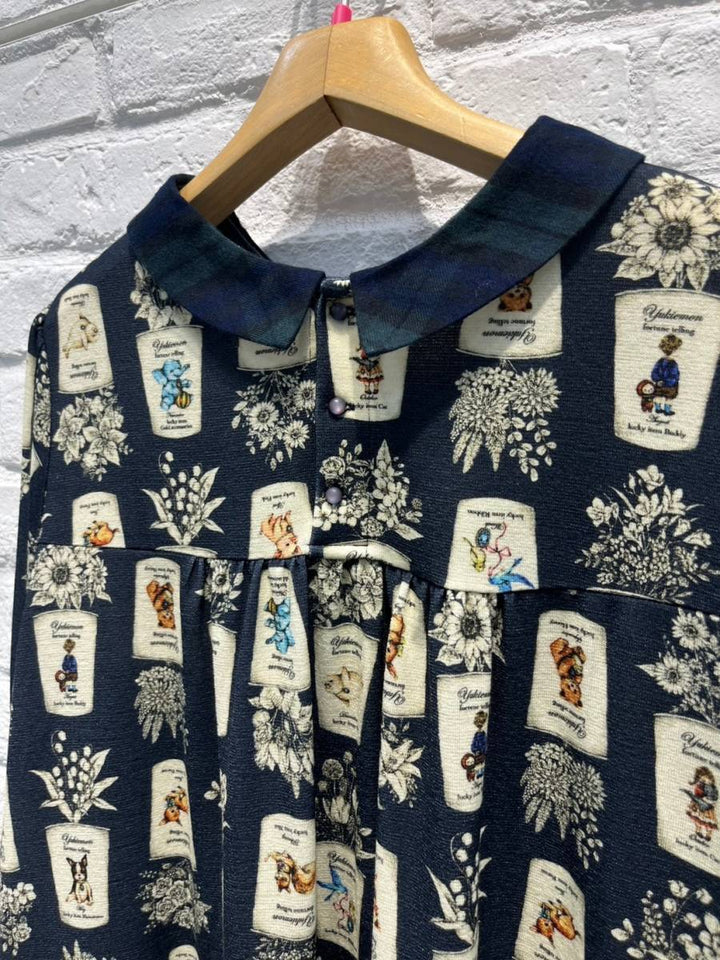 yukiemon＊ユキエモン 3Lワンピース yukiemon】ボンボンフラワーワンピース（3L） | EGAMI OFFICIAL