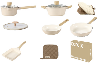 【食-58】カローテ キッチンツール８点セット 毎日使いたくなるセラミックフライパンシリーズ【2026福袋先行予約販売】