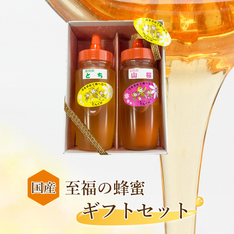 国産 超高級はちみつ とち 山桜 250g 2本セット ｜ 栃木県産品 佐野市 天狗屋養蜂店 国産 純粋蜂蜜 はちみつ HONEY 栃 さくら 無加工 非加熱 スイーツ ドリンク 朝食 料理 とんがり容器