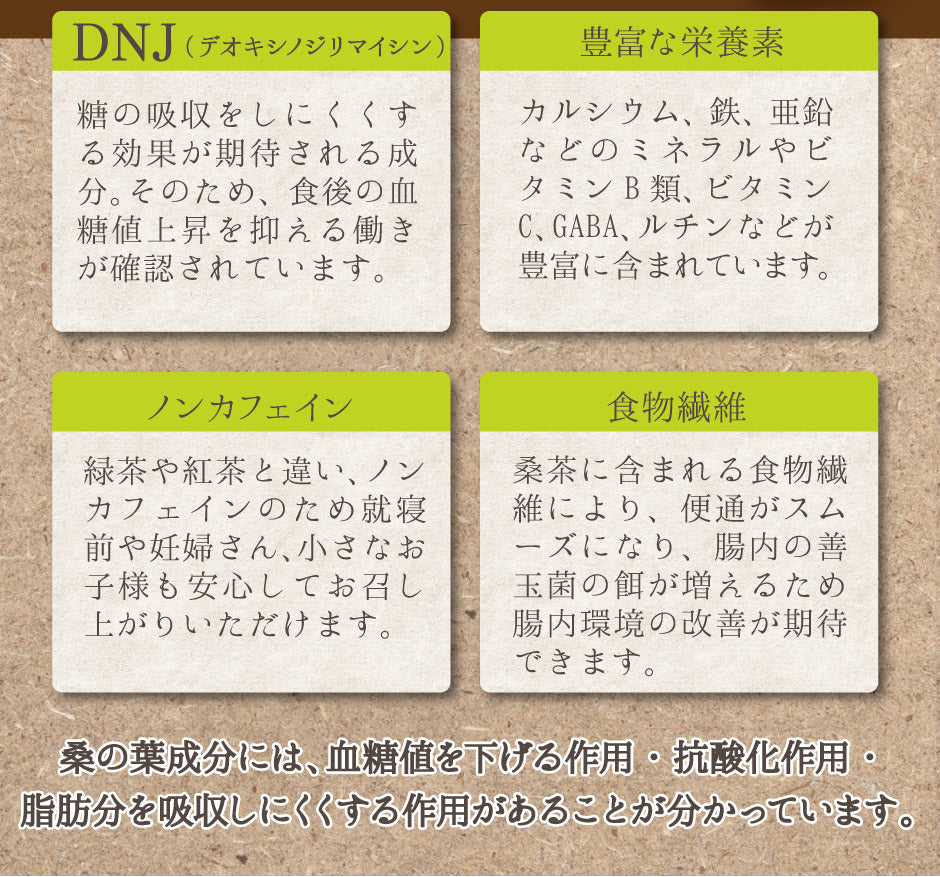 群馬県産有機桑葉100%使用 桑茶 くわのめぐみ ティーバッグタイプ 15包入り3袋  ｜ ベジタルアドバンス 無添加 健康茶 ノンカフェイン マルベリーティー【送料込】