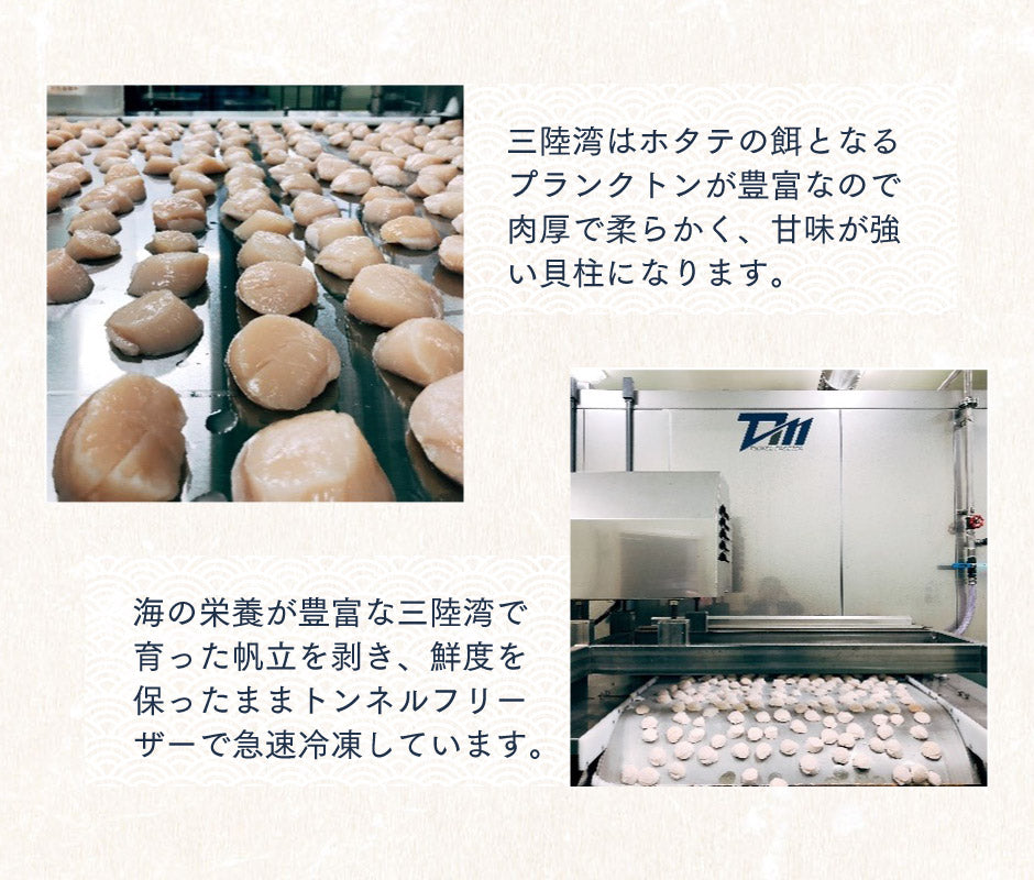 冷凍帆立貝柱 1kg – 福田屋オンラインストア